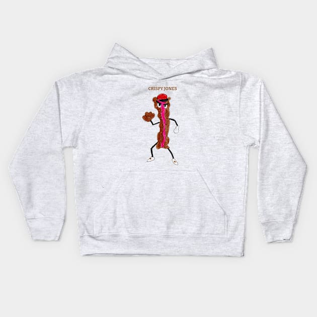 Crispy Jones Kids Hoodie by ConidiArt